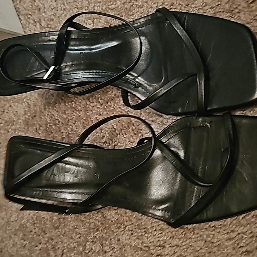 Zara black heels